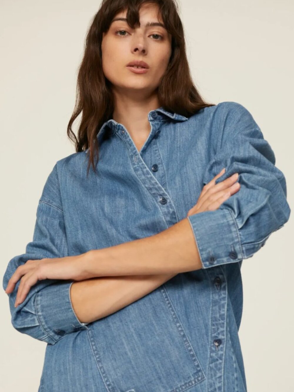 TIBI Denim Shirt Dress Size 2